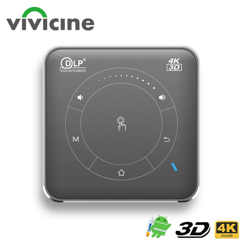 小型プロジェクター ミニ　Vivicine P11 P11ポータブルdlpミニプロジェクターandroid 9.0 4 18k 2